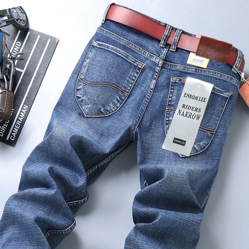 Business casual biker jeans